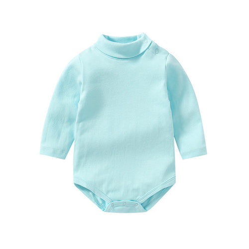 Baby Long Sleeve Onesie Solid Color Bodysuit