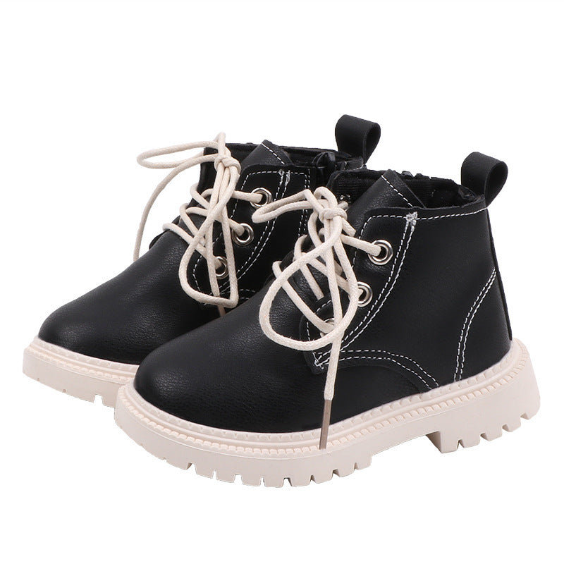 Boys' Leather Short Boots