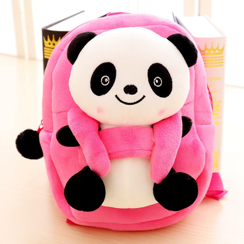 Cartoon Panda Plush Children's School Bag Girl Boy