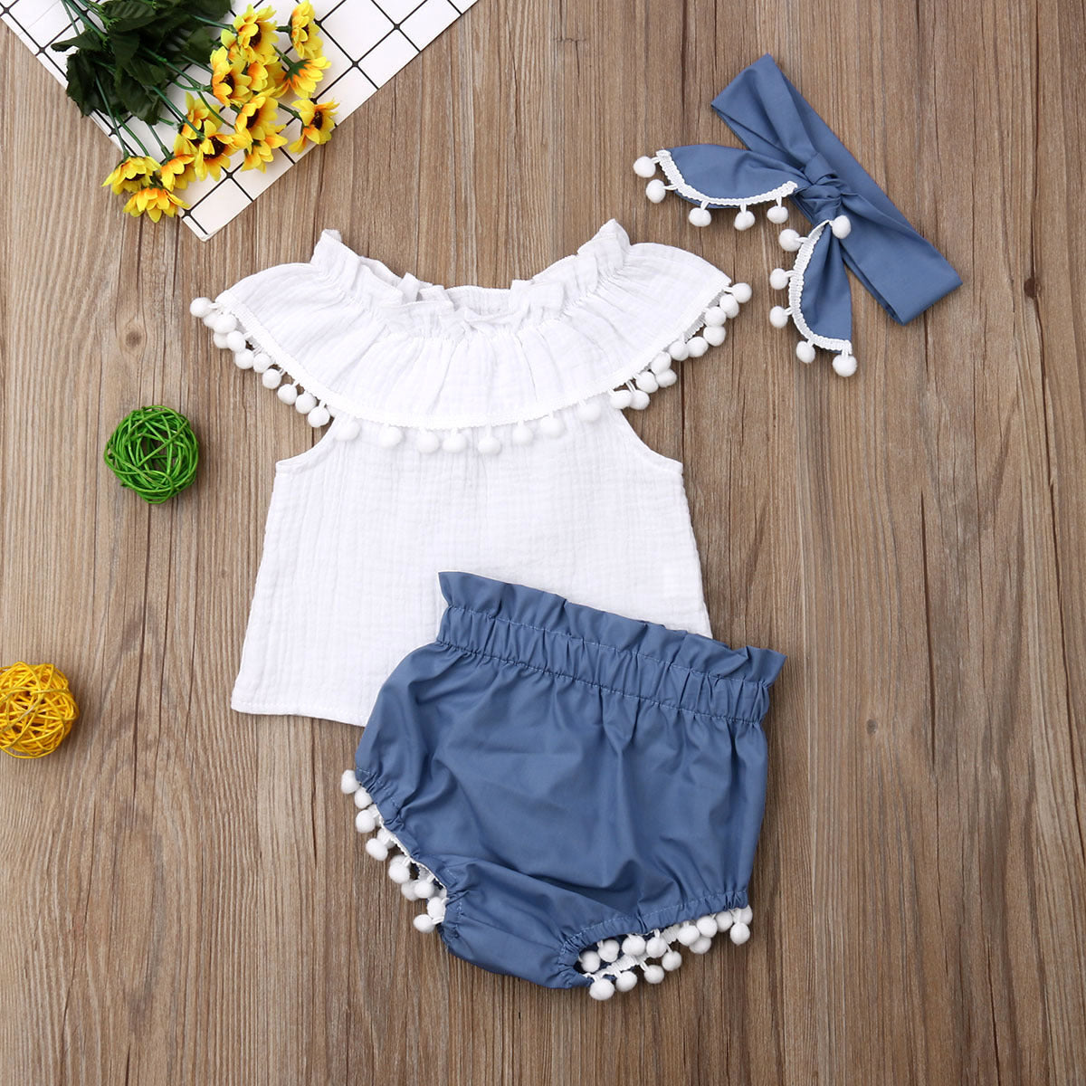 Baby Girl Clothing Set, Toddler Summer Outfit