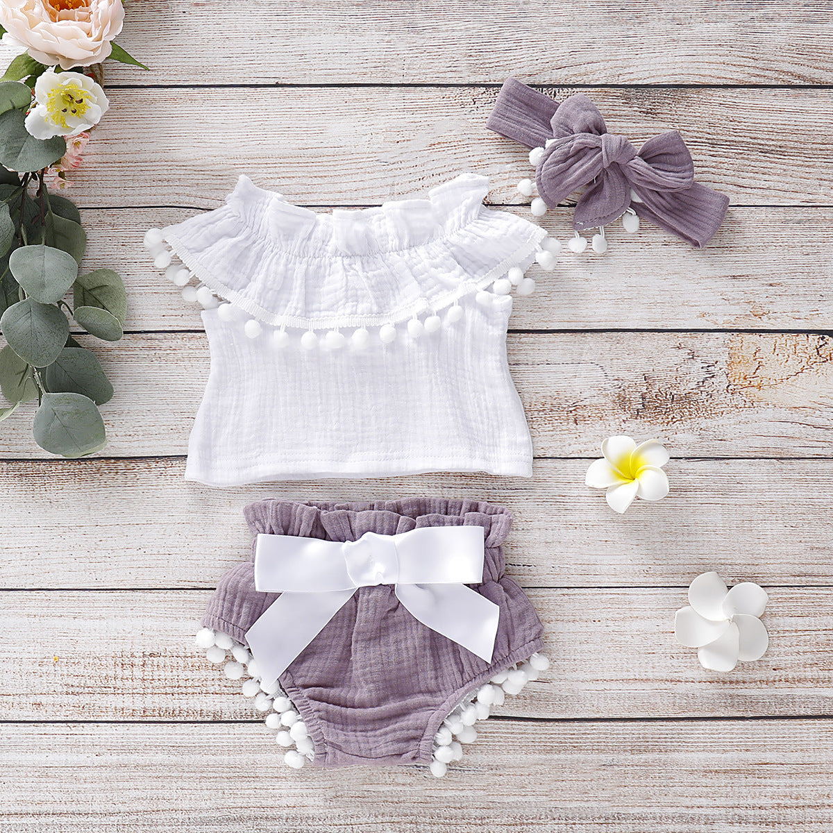 Baby Girl Clothing Set, Toddler Summer Outfit