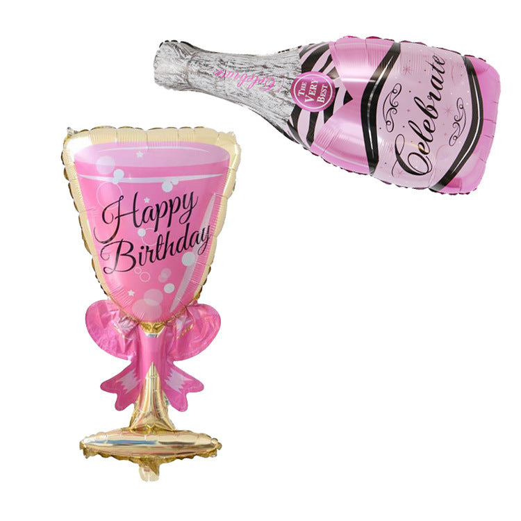 Creative Large Champagne Gin Bottle Balloon