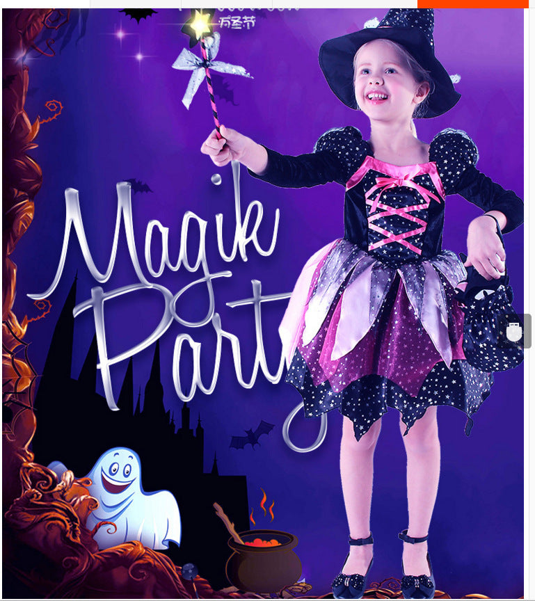 Girls' Halloween Witch Costume