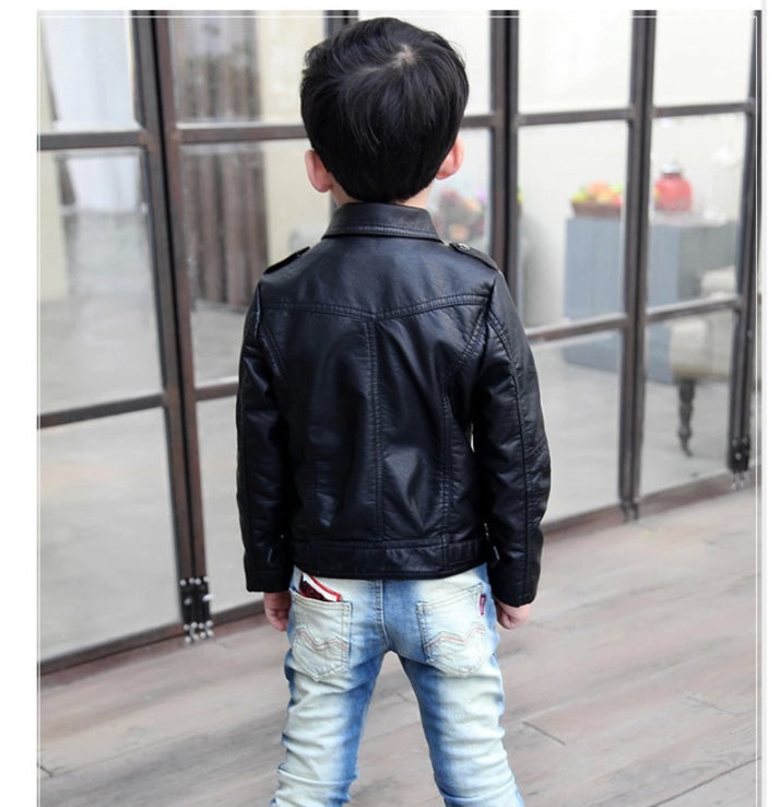 Boys' PU Leather Jacket