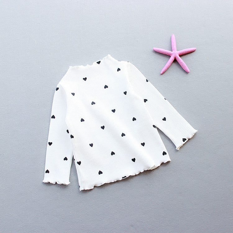 Girls' Love long-sleeved Shirt, Multiple Colors Available