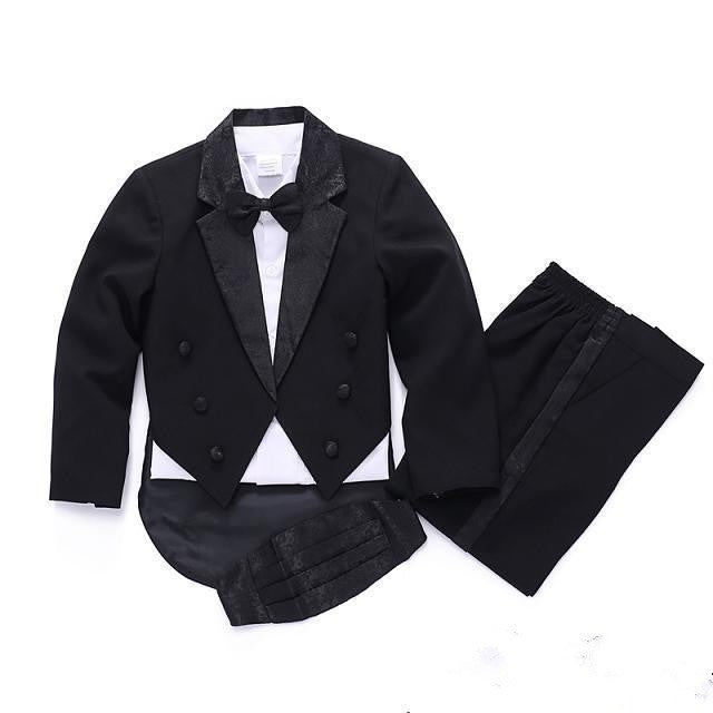Boys' Tuxedo Suit, Formal Wear, Comes In Black Or White