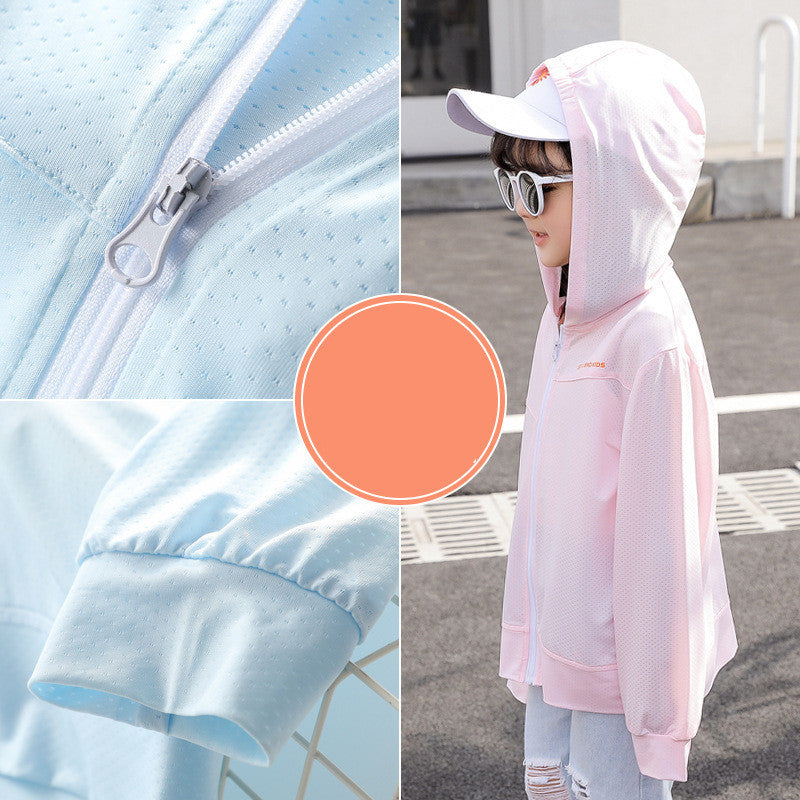 Lightweight Breathable Anti-Ultraviolet Ice Silk Girls' Jackets