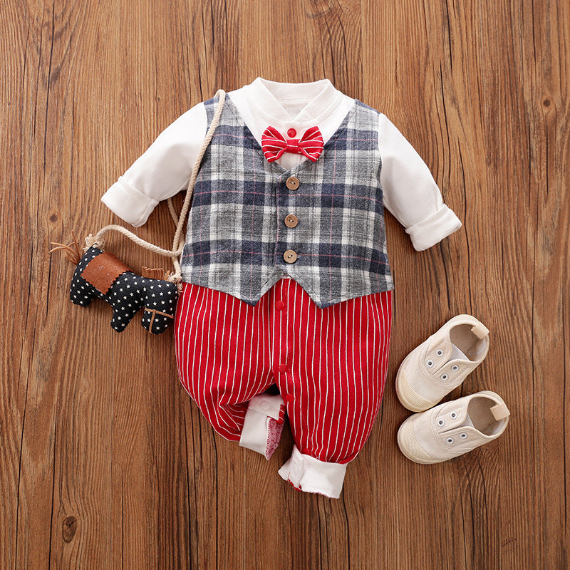 Baby Romper Suits Spring & Autumn, Gentleman Baby Outfits