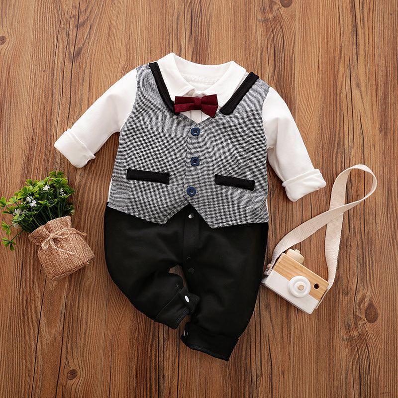 Baby Romper Suits Spring & Autumn, Gentleman Baby Outfits