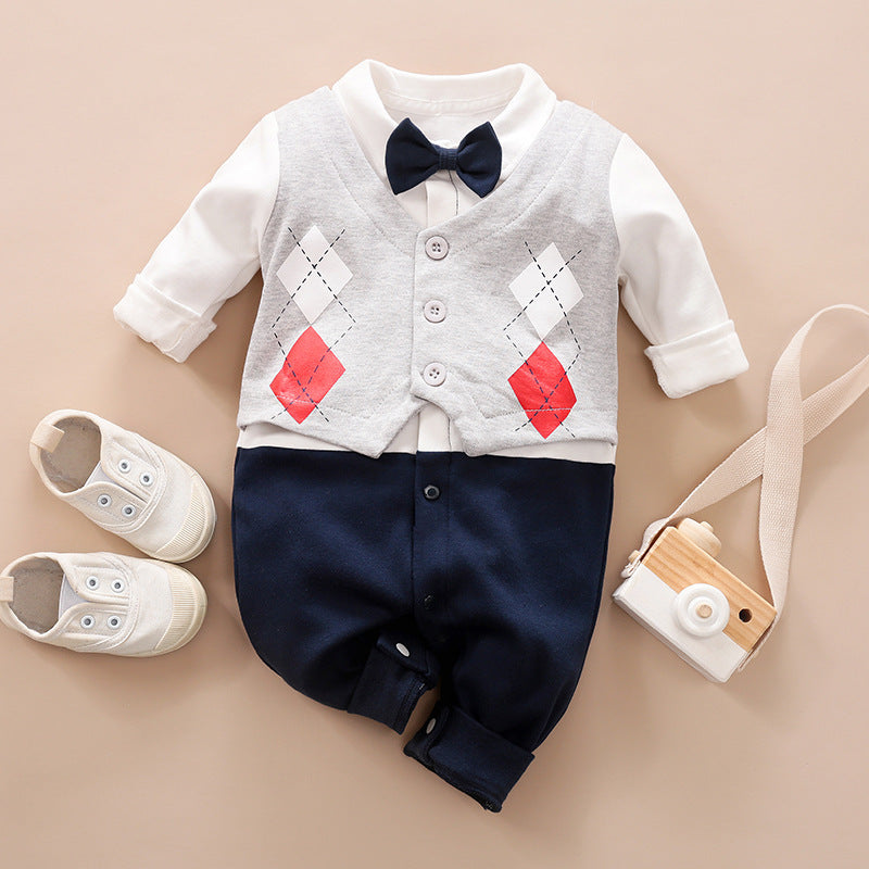 Baby Romper Suits Spring & Autumn, Gentleman Baby Outfits