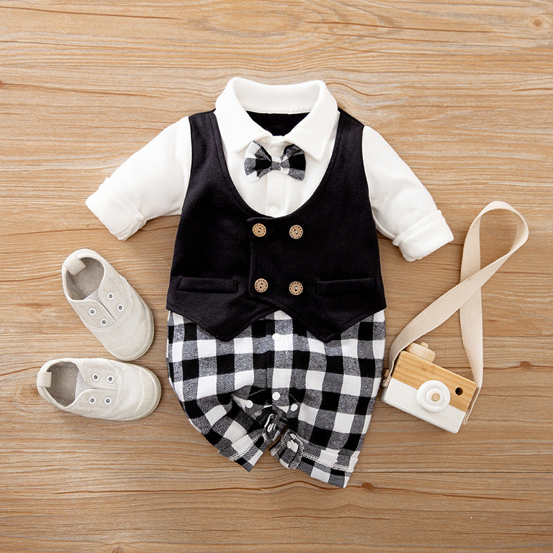 Baby Romper Suits Spring & Autumn, Gentleman Baby Outfits