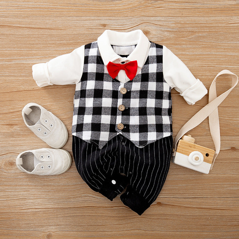 Baby Romper Suits Spring & Autumn, Gentleman Baby Outfits