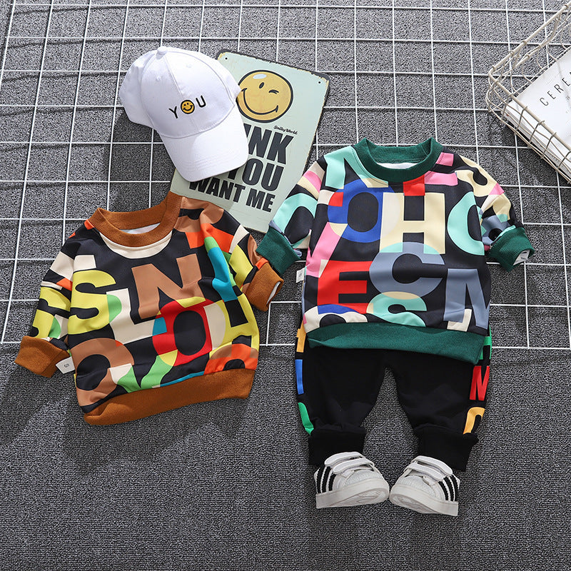 Baby Girl Boy Full-Print Letter Sweater