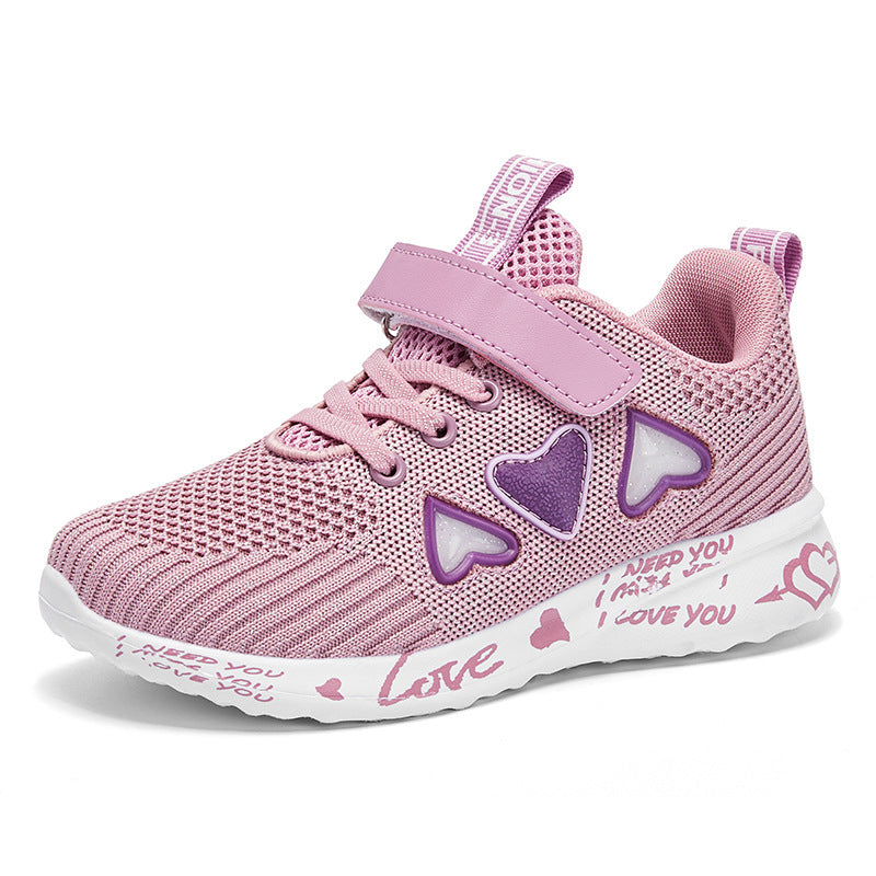 Casual Shoes Light Mesh Sneakers Children Fashion Sport Cartoon Girls' Footwear