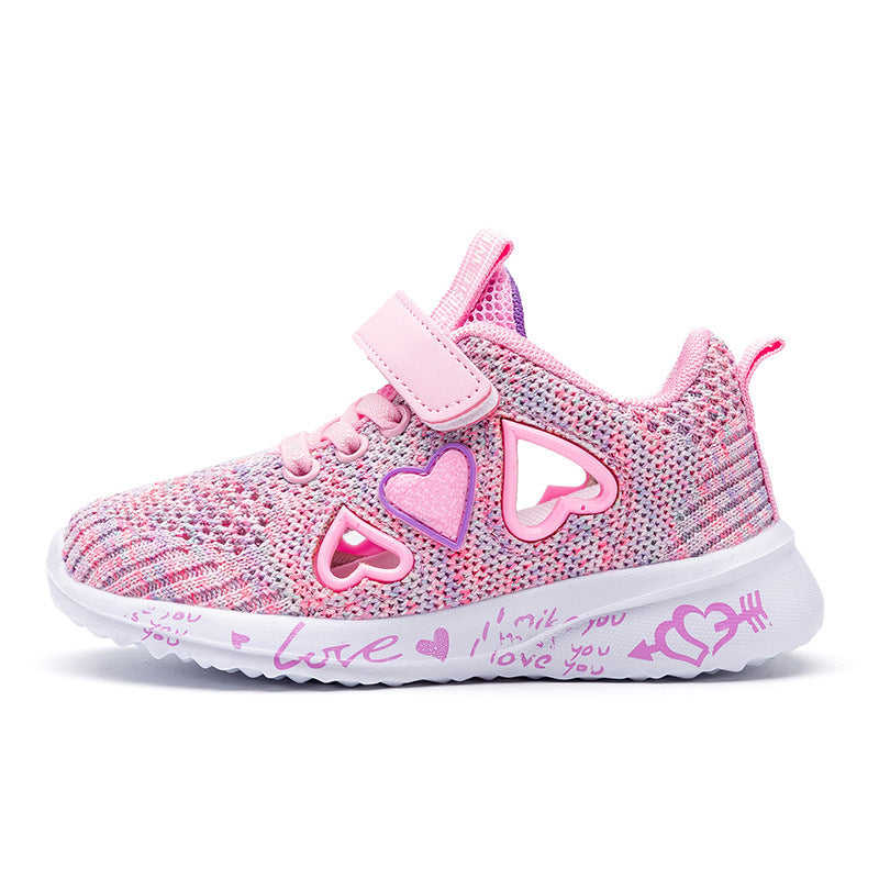 Casual Shoes Light Mesh Sneakers Children Fashion Sport Cartoon Girls' Footwear