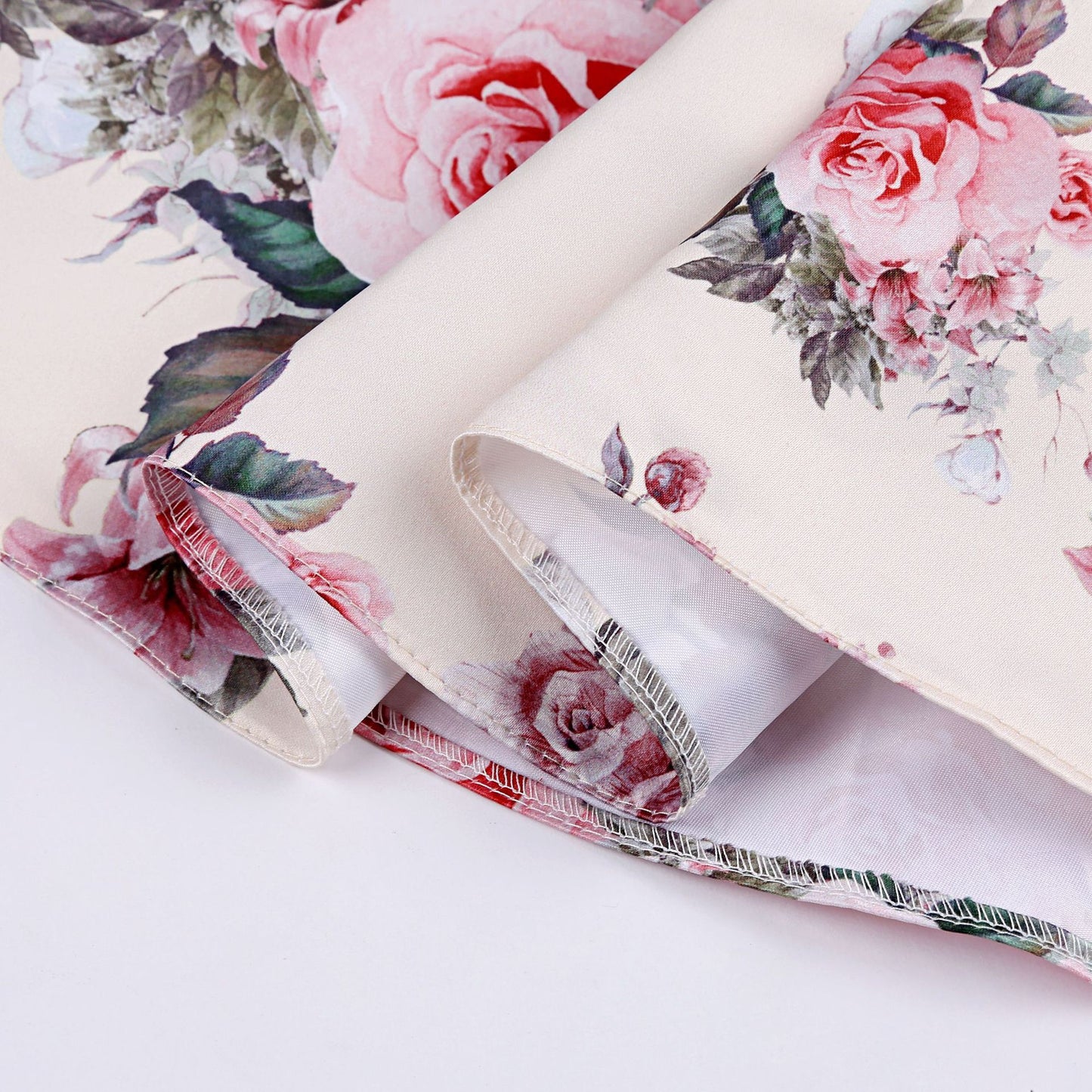 New Children's Wedding Dress, Girls' Rose Print Princess Dress, Birthday Party Dress