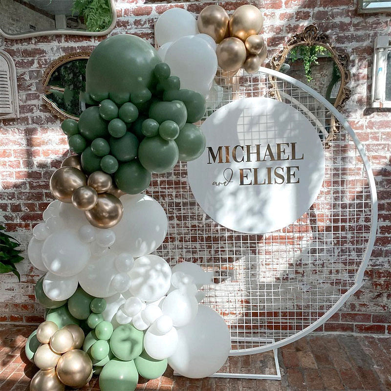 New Retro Green Platinum Balloon Package, Birthday Party Decoration