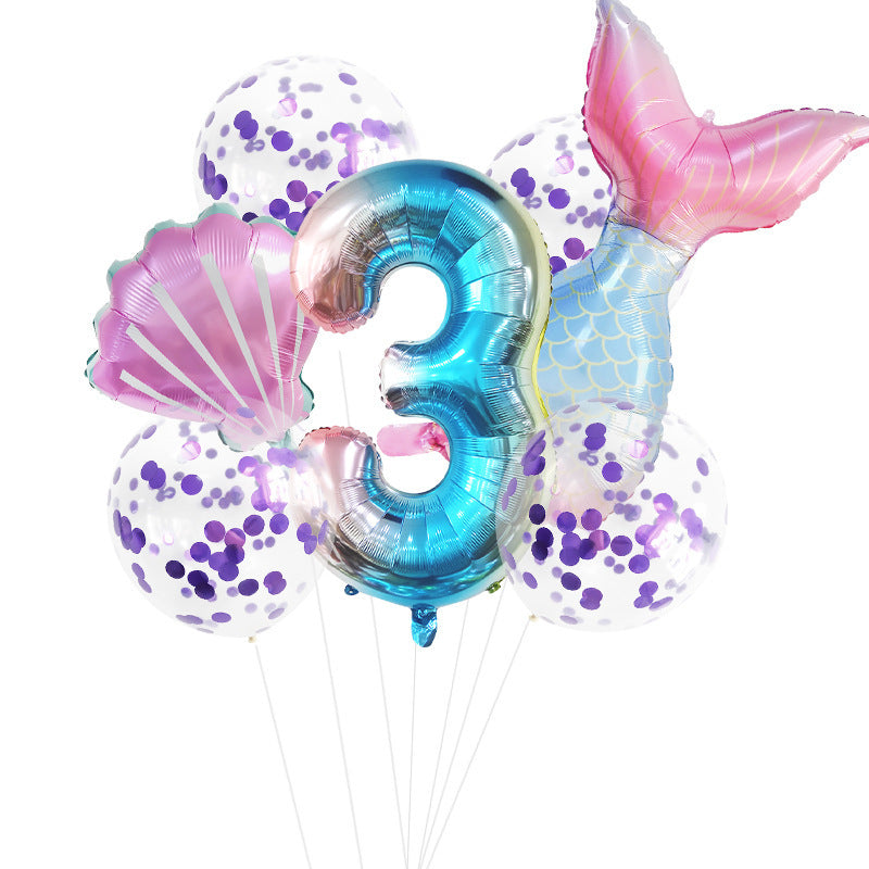 Fishtail Digital Aluminum Balloon