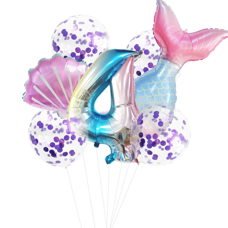 Fishtail Digital Aluminum Balloon