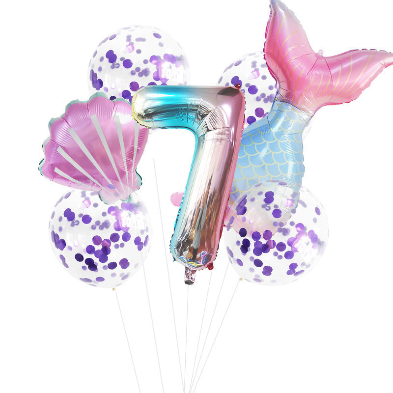 Fishtail Digital Aluminum Balloon