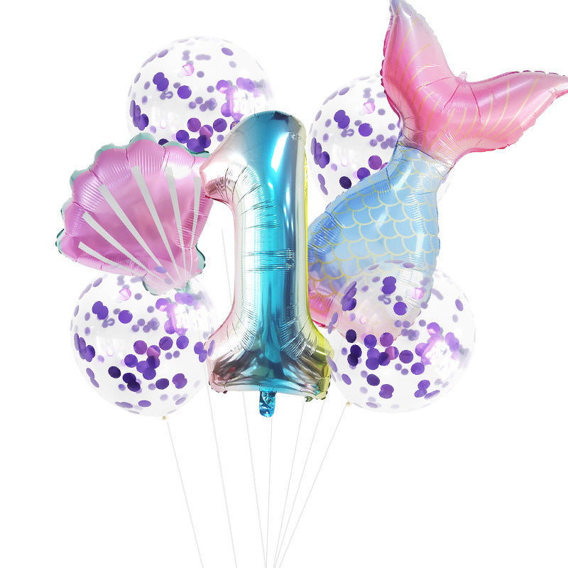 Fishtail Digital Aluminum Balloon