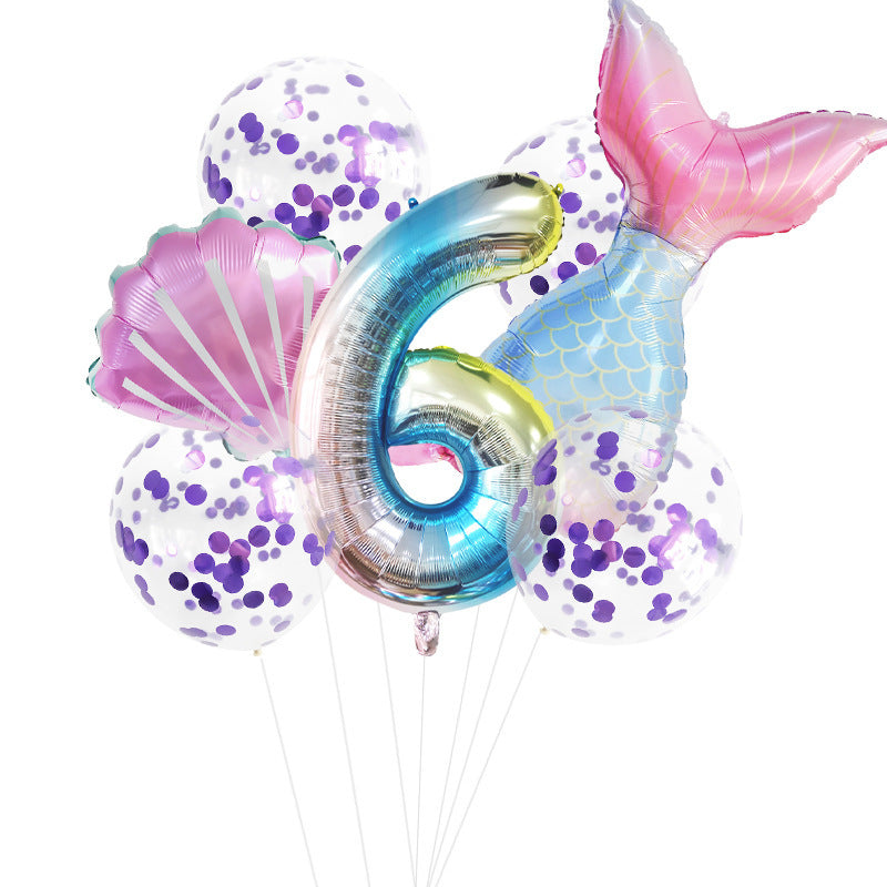 Fishtail Digital Aluminum Balloon