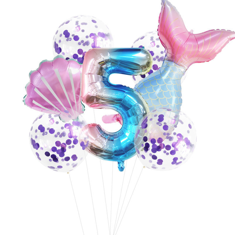 Fishtail Digital Aluminum Balloon