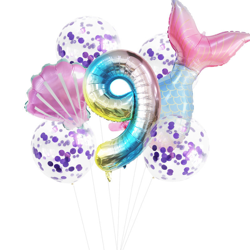Fishtail Digital Aluminum Balloon