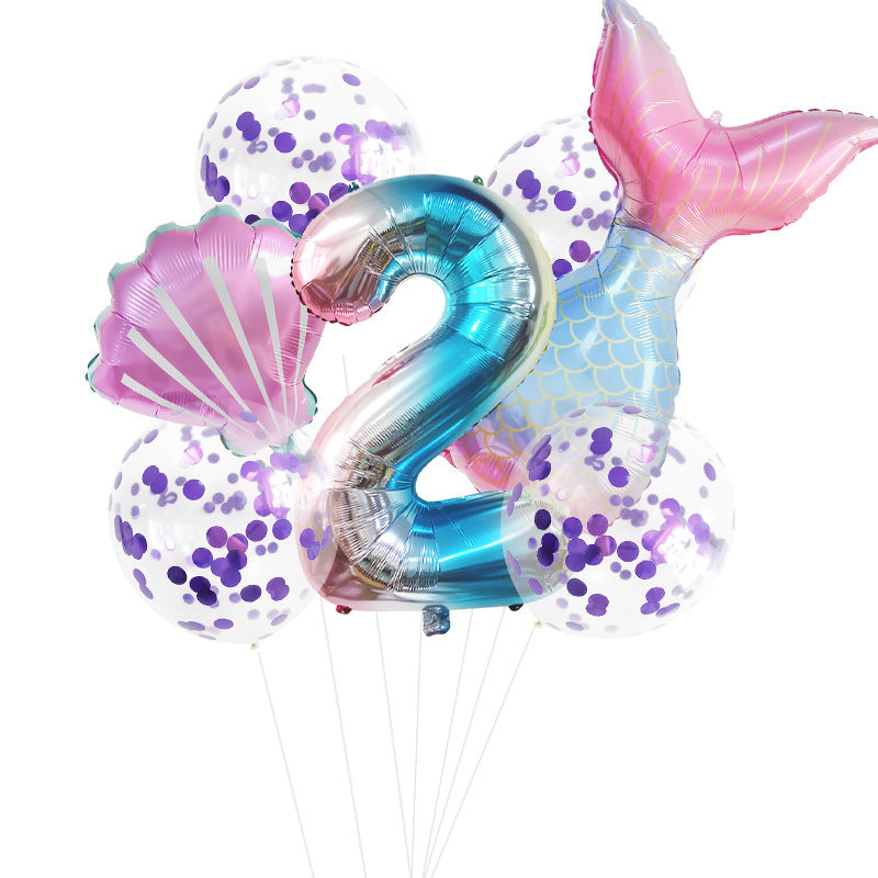 Fishtail Digital Aluminum Balloon