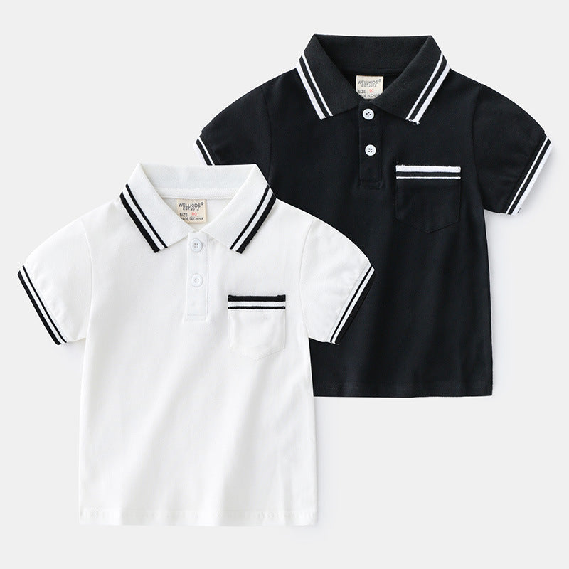 Boys' T-Shirt Summer Polo Shirt