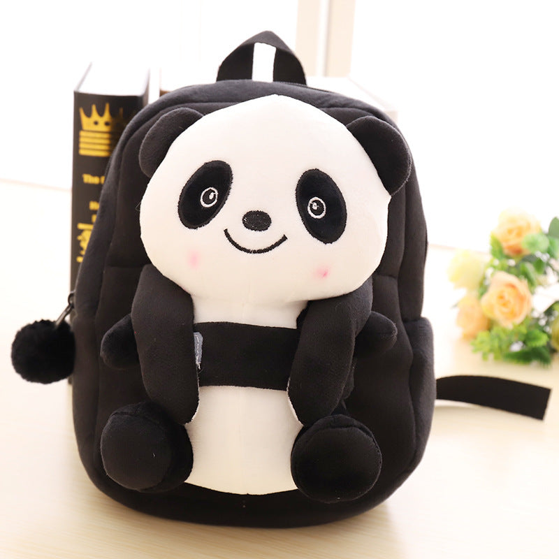 Cartoon Panda Plush Children's School Bag Girl Boy