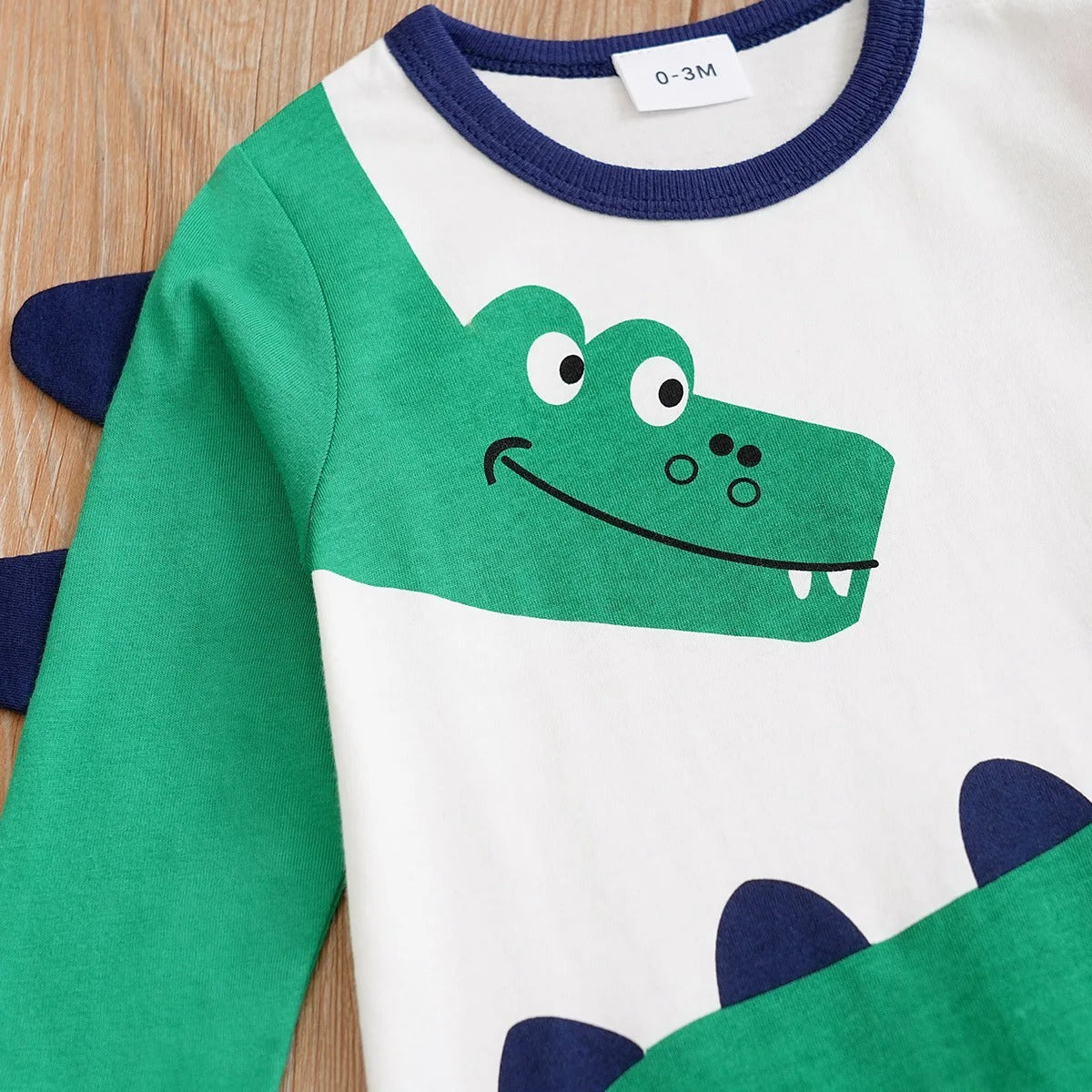 Long Sleeve Dinosaur Baby Boy Outfit, Baby/Toddler Pullover Romper