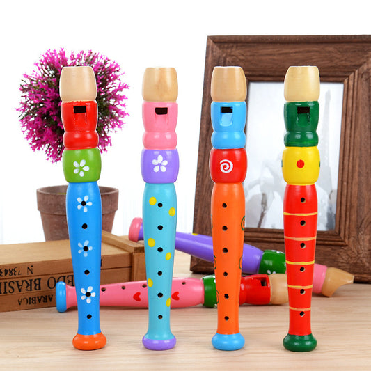 Wooden Colored Piccolo Recorder