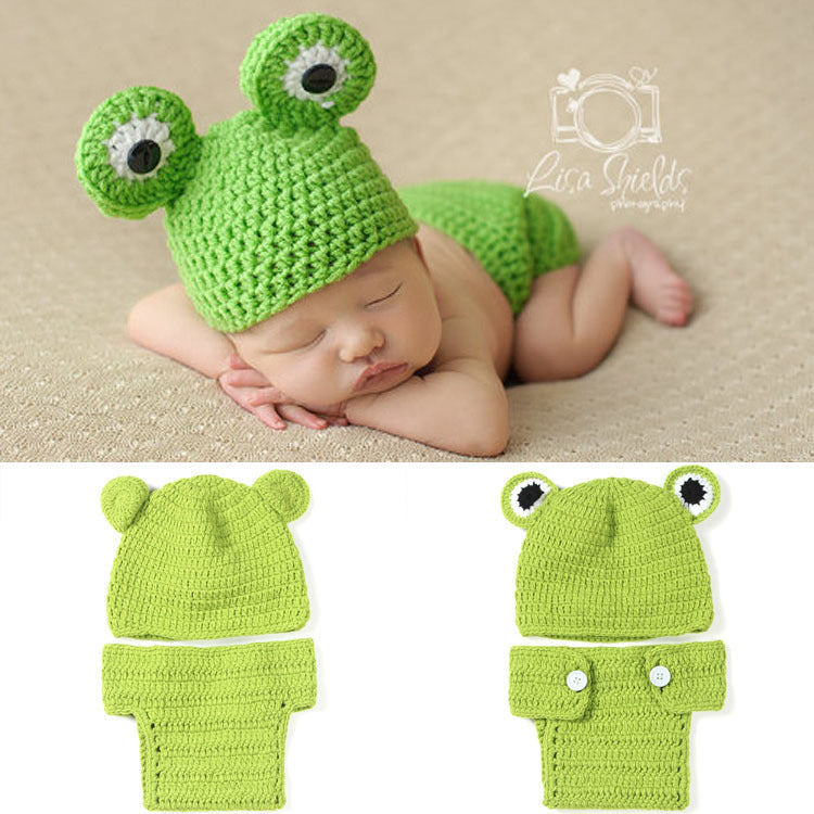 Photo Studio Newborn Baby Photography Frog Outfit