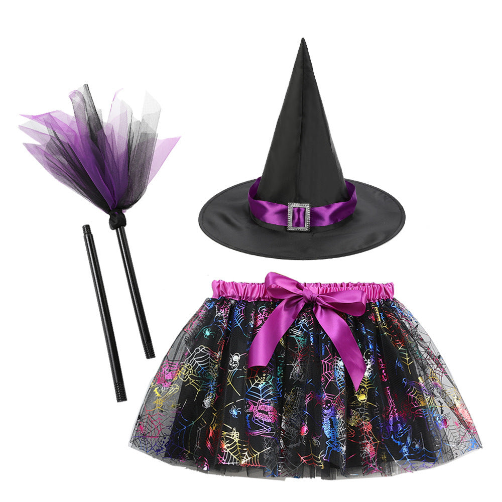 Printed Mesh Skirt & Accessories