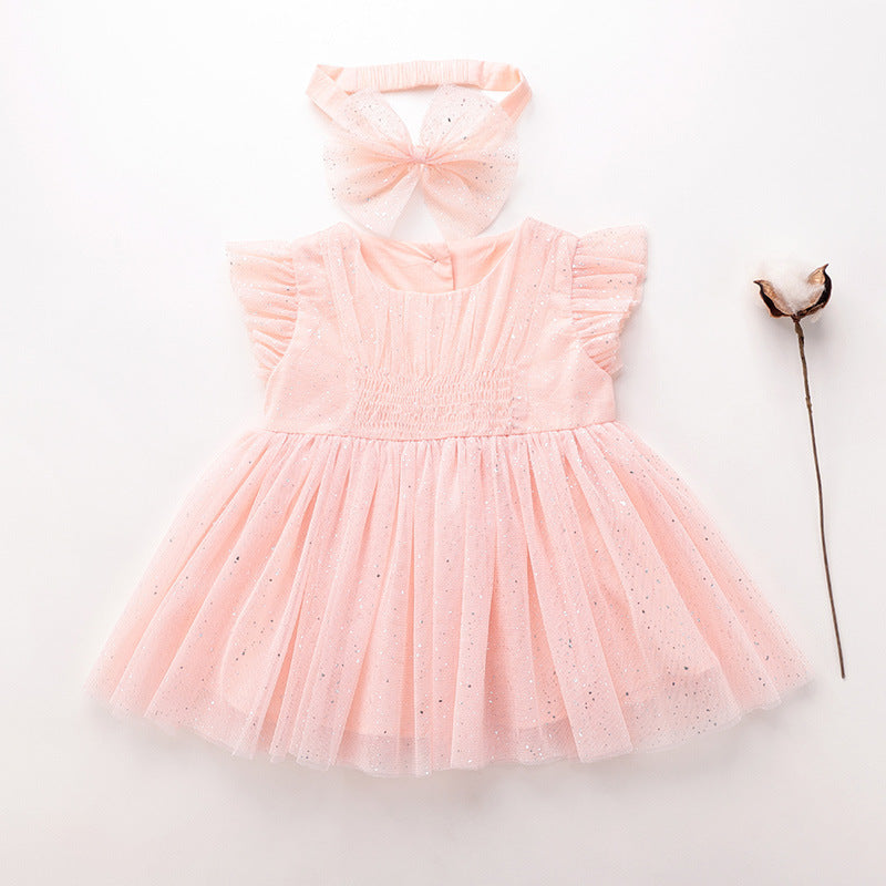 Baby Princess Summer Children's Dress & Headband