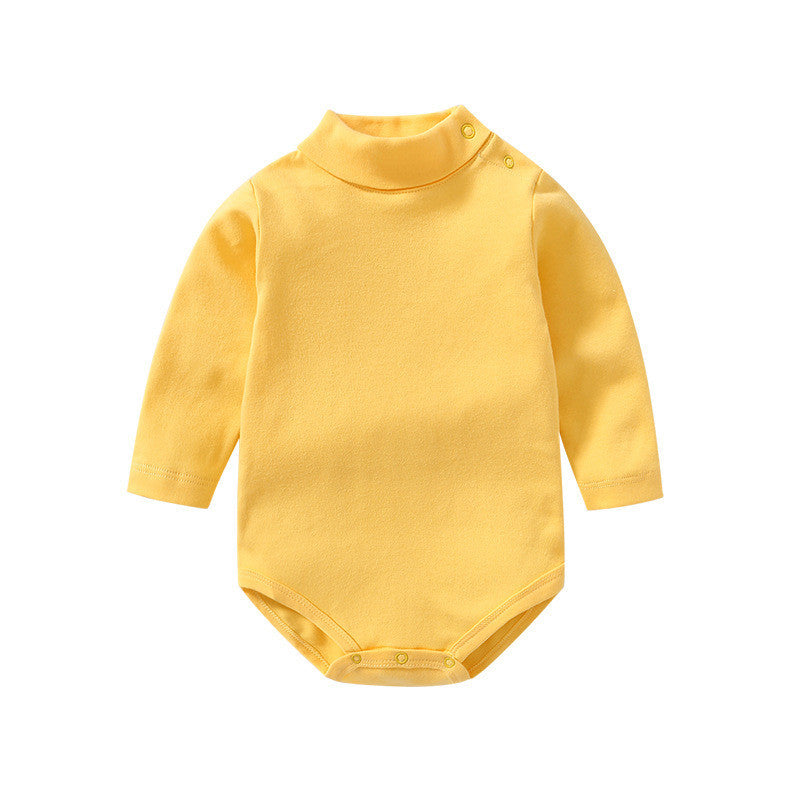 Baby Long Sleeve Onesie Solid Color Bodysuit