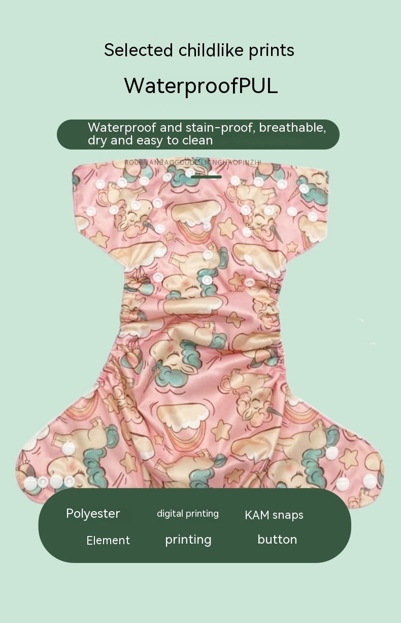 Cloth Diaper Waterproof Leak-proof Baby Washable