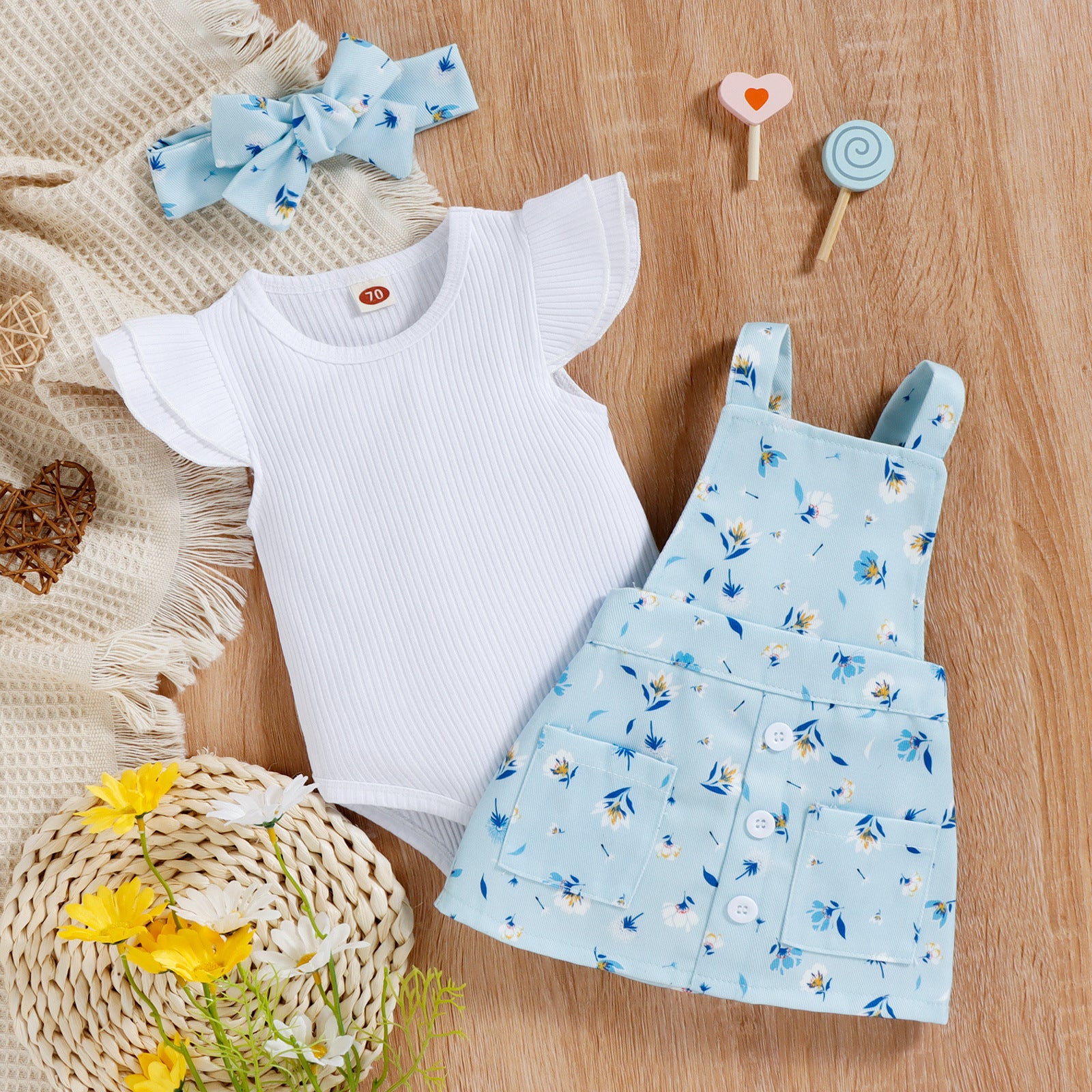 Baby/Toddler Girl 3pc Summer Outfits