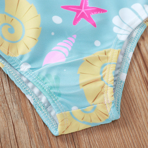 Baby/Toddler Girls' Shell Print Swimsuit