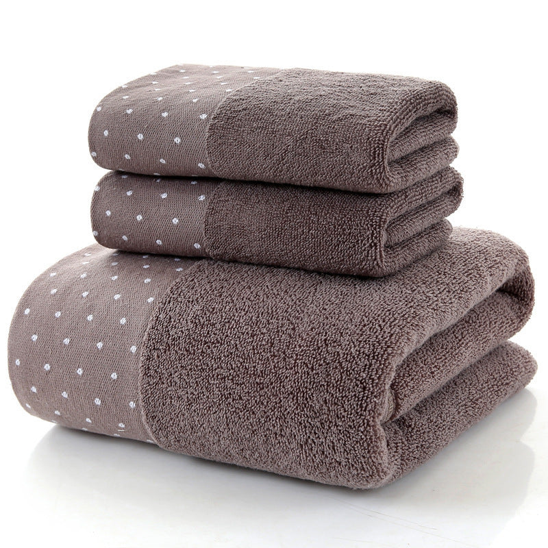 Cotton 3pc Towel Veneer Cloth Thickened Hotel Bath Towel Embroidery, Gift For Mom