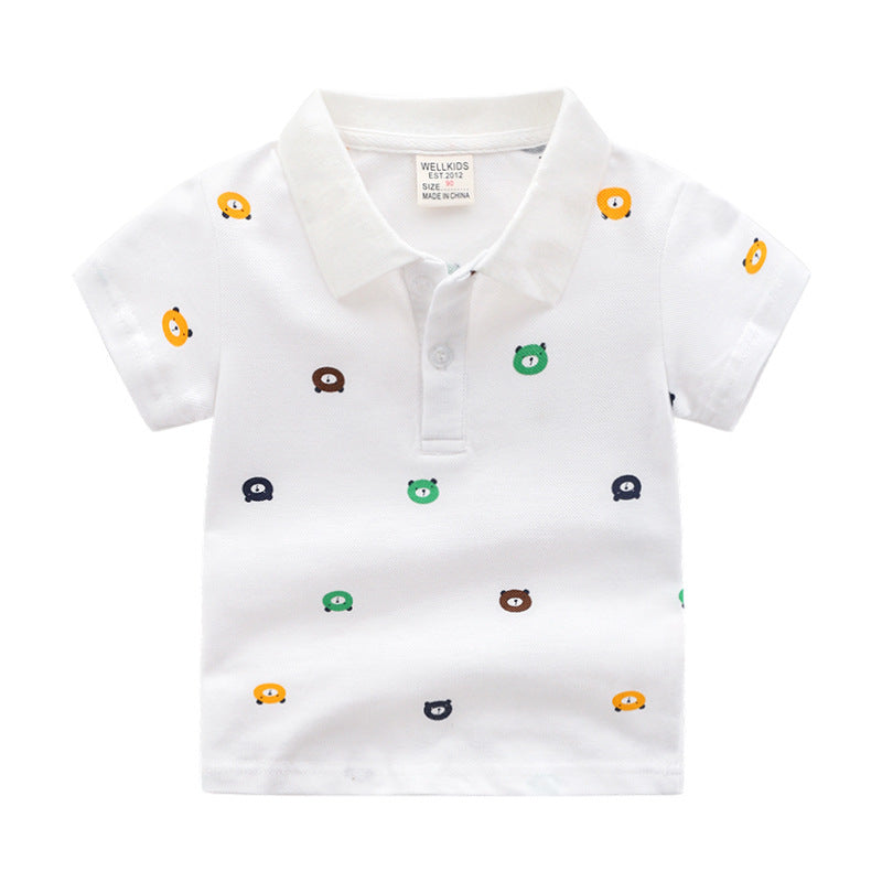 Cartoon Children's Shirt, Short Sleeve POLO Shirt