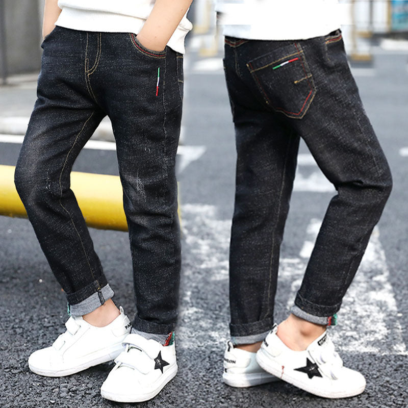 Boys' Denim Trousers, New Style, Big Kid Trousers,