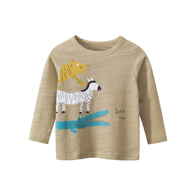 Boys' Long Sleeve Animal T-shirt