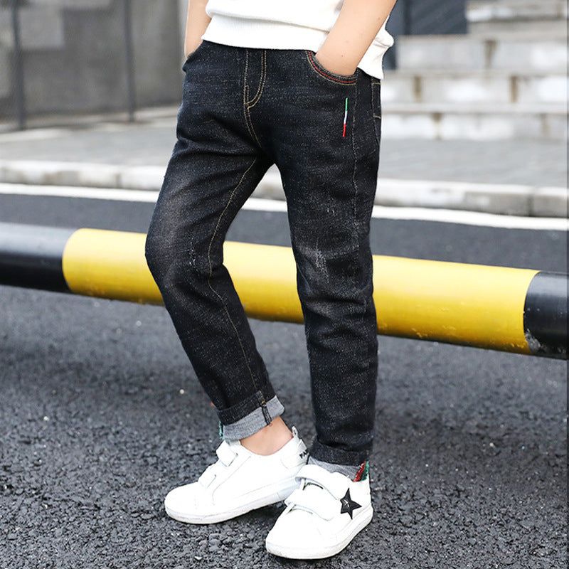 Boys' Denim Trousers, New Style, Big Kid Trousers,