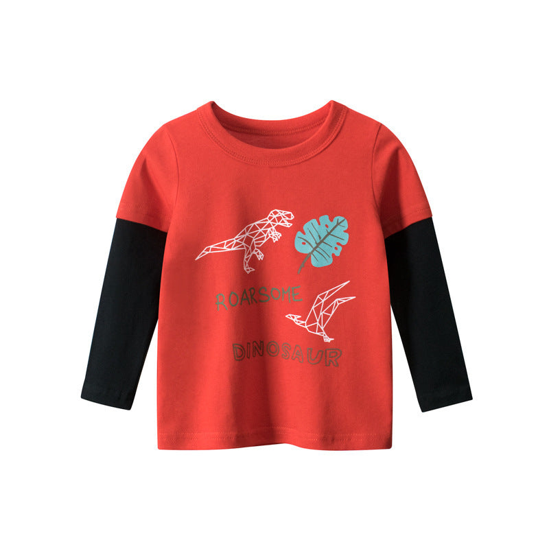 Boys' Long-sleeved T-shirt Top