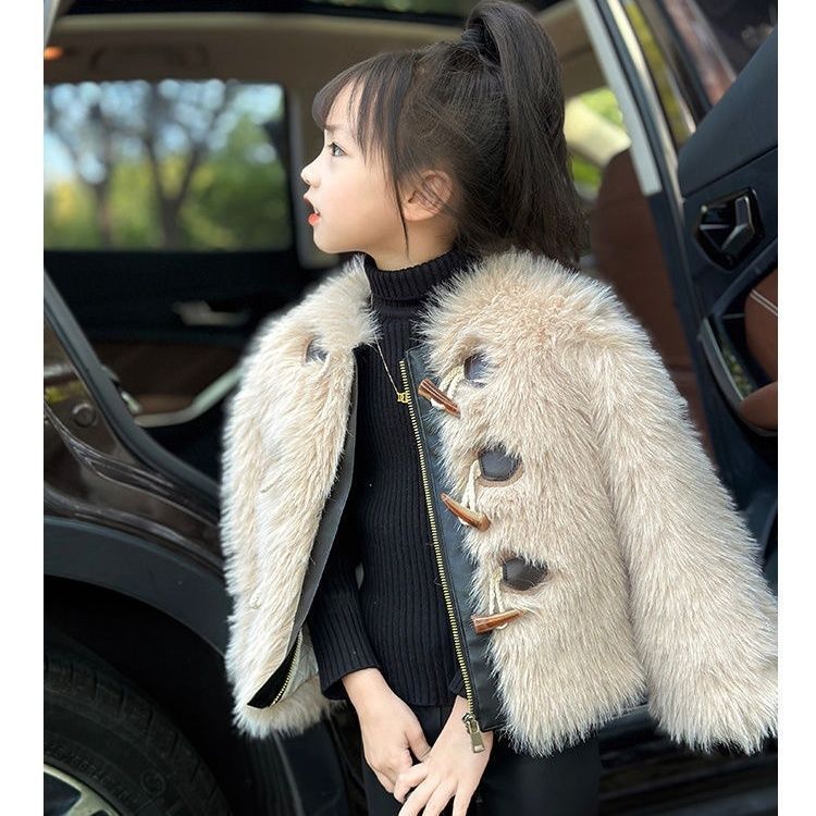 Thickened Autumn And Winter Girls' Fur Coat