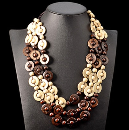 Ethnic style multilayer necklace