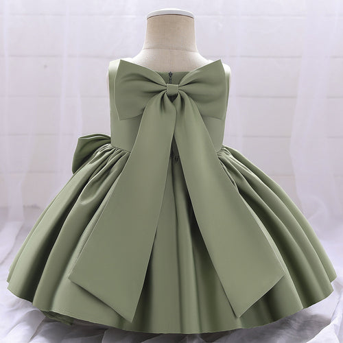 Birthday Dress Big Bow Flower Girl Wedding Party Dress