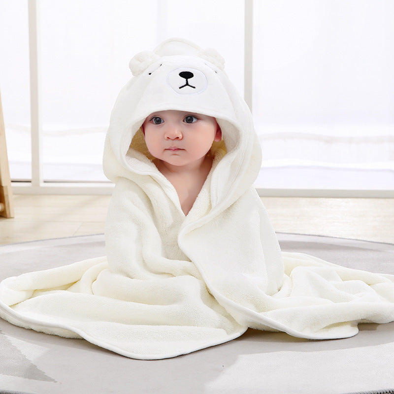 Baby Animal Swaddling Hooded Bath Towel